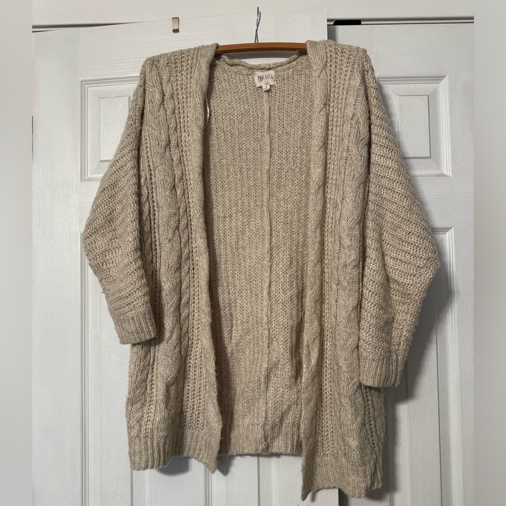 Chunky Cable Knit Cardigan